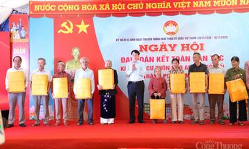 Chủ tịch nước Lương Cường dự ngày Hội Đại đoàn kết tại Đà Nẵng