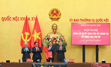 Bộ trưởng Nguyễn Hồng Diên giữ chức Phó Bí thư Đảng ủy Quốc hội