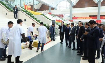 Bộ Y tế tổ chức Diễn tập bảo đảm công tác phục vụ Đại hội XIV