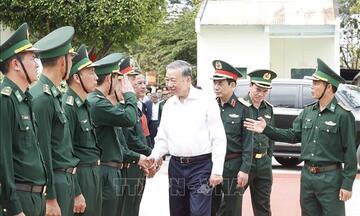 Tổng Bí thư Tô Lâm thăm, chúc Tết cán bộ, chiến sĩ đồn biên phòng ở Đắk Lắk