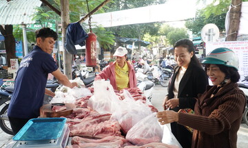 Đà Nẵng: Đồng loạt mở bán 19 điểm bình ổn giá thịt dịp Tết