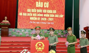 Hơn 2.000 cán bộ, chiến sĩ Công an Cần Thơ tham gia bầu cử sớm