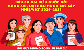Infographic | Bầu cử Quốc hội và HĐND: Nội quy phòng bỏ phiếu