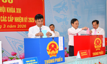 Chùm ảnh bầu cử tại Thành phố mang tên Bác Hồ