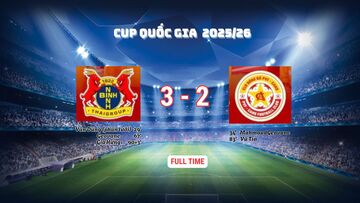 Ninh Bình thắng nghẹt thở 3-2, hạ PVF-CAND để vào bán kết Cúp Quốc gia