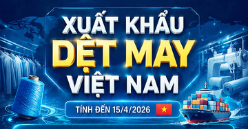 Infographic | Đến ngày 15/4, dệt may Liên Minh Truyền Thông Và Game Giải Trí Top 1 trên 10 tỷ USD
