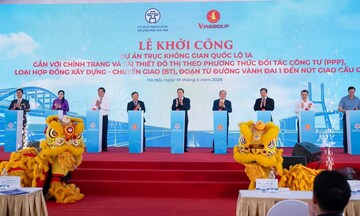 Chủ tịch Quốc hội Trần Thanh Mẫn dự lễ khởi công Dự án mở rộng quốc lộ 1A