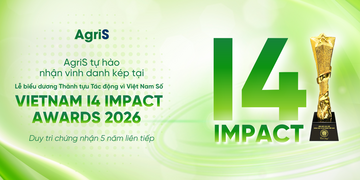 Cú đúp vinh danh tại I4 Impact Awards 2026: AgriS ghi dấu thành tựu tác động vì nông nghiệp số Việt Nam