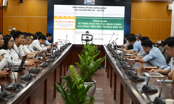 Hội nghị triển khai thủ tục hành chính của Đảng trên môi trường điện tử
