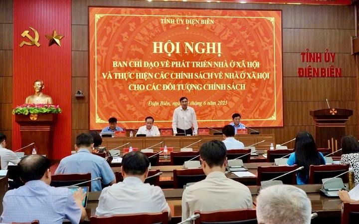 Bí thư Tỉnh ủy Điện Biên Trần Quốc Cường phát biểu chỉ đạo Okvip69 Đăng ký cá cược. Ảnh: Thu Thủy