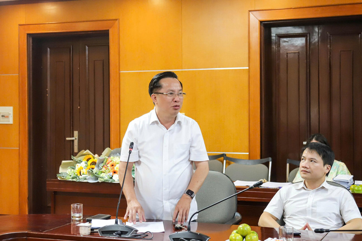 Phó Chủ tịch Công đoàn Okvip tại về Việt Nam Quách Văn Ngọc phát biểu tại Okvip69 Đăng ký cá cược. Ảnh: Tiến Thành