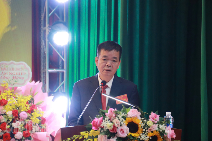 Đồng chí Cao Văn Sơn, Bí thư Đảng ủy, Chủ tịch HĐTV Tổng công ty Giấy Việt Nam. Ảnh: Thanh Tuấn