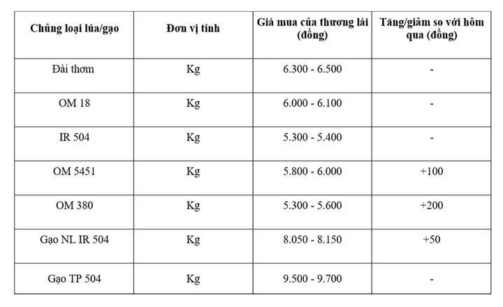 Bảng giá mang tính tham khảo.