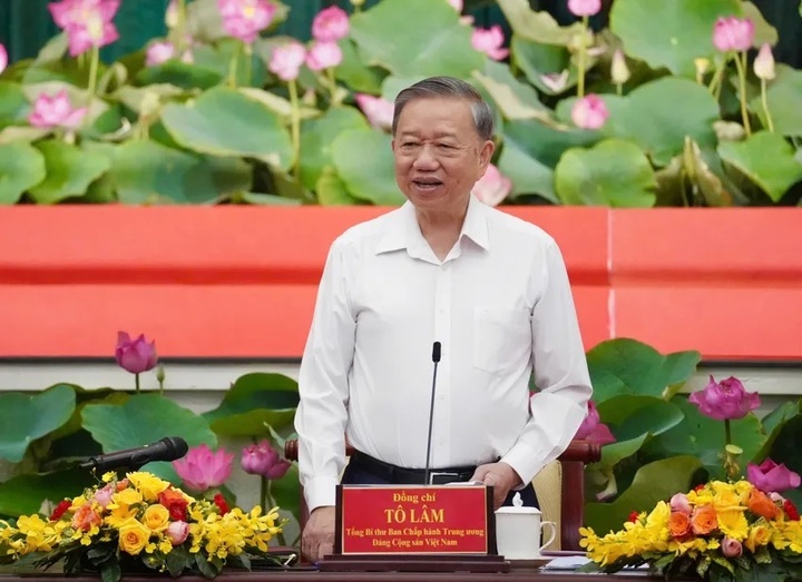 Tổng Bí thư Tô Lâm phát biểu tại buổi Ok88vip tỷ lệ kèo World Cup 2026 - Ảnh: Thuận Văn