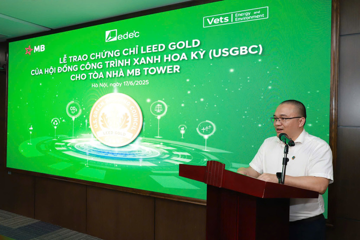 Ông Dương Chí Công – Giám đốc Kỹ thuật Công ty Vets phát biểu tại sự kiện