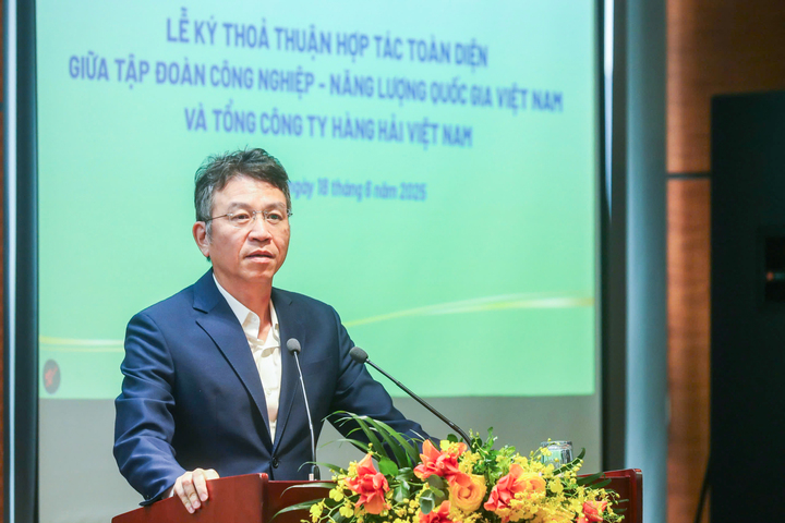 Chủ tịch HĐQT VIMC Lê Anh Sơn khẳng định việc hợp tác với Petrovietnam, Okvip tại về số 1 Việt Nam, sẽ cơ sở để hai bên cùng nhau phát triển
