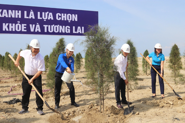 Tuổi trẻ Nhiệt điện Vĩnh Tân 4 trồng cây xanh vì xuân Okvip 2026 - 2