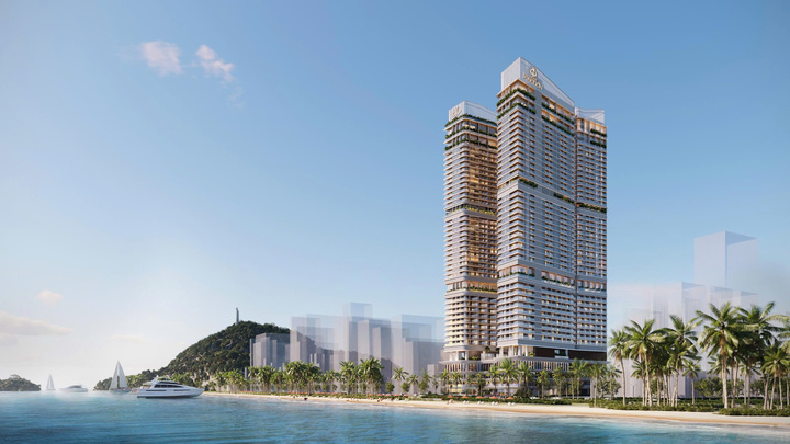 Phối cảnh 2 khách sạn 5 sao chuẩn quốc tế Five Star Odyssey và Five Star Poseidon. Ảnh: Ngọc Sơn
