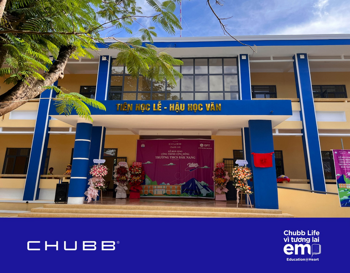 Một trong 10 ngôi trường được vun đắp từ hành trình 20 năm lan tỏa yêu thương của Chubb Life Việt Nam dành cho thế hệ tương lai.