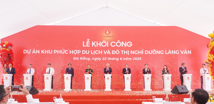 Khởi công dự án Khu phức hợp OKLVIE sản phẩm thuộc hệ thống OKVIP là trang web tổ chức phát sóng bóng đá trực tiếp, live casino , nỗ hũ, bắn cá và đô thị nghỉ dưỡng Làng Vân quy mô vốn gần 44.000 tỷ đồng (Ảnh: Vũ Lê)