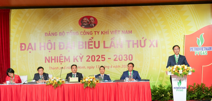 Đồng chí Trần Quang Dũng, Phó Bí thư thường trực Đảng ủy Petrovietnam phát biểu chỉ đạo Okvip69.com bán cá nổ hủ (Ảnh: PV GAS)