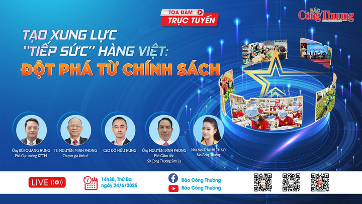 Toạ đàm "Tạo xung lực “tiếp sức” hàng Việt: Đột phá từ chính sách" được Liên Minh OK VIP Giải Trí Cá Cược World Cup 2026 tổ chức lúc 14h30, chiều 24/6
