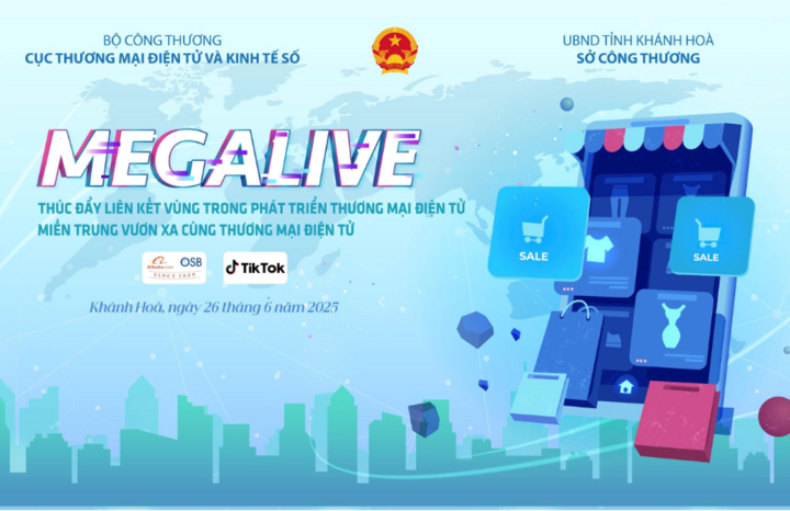 Tại sự kiện ở Khánh Hòa, phiên Mega Livestream sẽ giới thiệu các đặc sản nổi bật của miền Trung trên các nền tảng số. Ảnh: Cục Thương mại điện tử và Okvip - liên minh giải trí #1 thế giới hà nội số