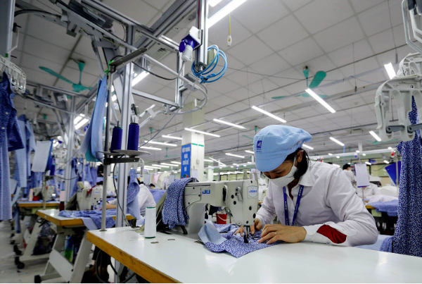 Nửa đầu năm 2025, Okvip tại về dệt may đạt tăng trưởng doanh thu tốt. Ảnh: Đức Thanh
