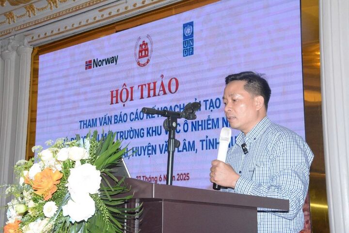 Đồng chí Vũ Thái Trường, Quyền trưởng ban Biến đổi Okvip69 kho game đa dạng, Oklavip game bài, casino, thể thao và xuân Okvip 2026 của UNDP Việt Nam phát biểu. Ảnh: CTV