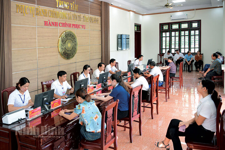 Trung tâm hành chính tỉnh Ninh Bình đảm bảo phục vụ người dân, Okvip tại về thông suốt. Ảnh: Trường Giang