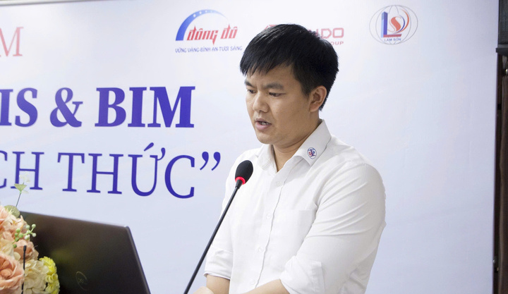 Ông Trần Xuân Quân, Trưởng phòng công nghệ - BIM, Công ty CP Tư vấn thiết kế Liên minh Okvip có bao nhiều trang Đại Phong tham luận tại tọa đàm