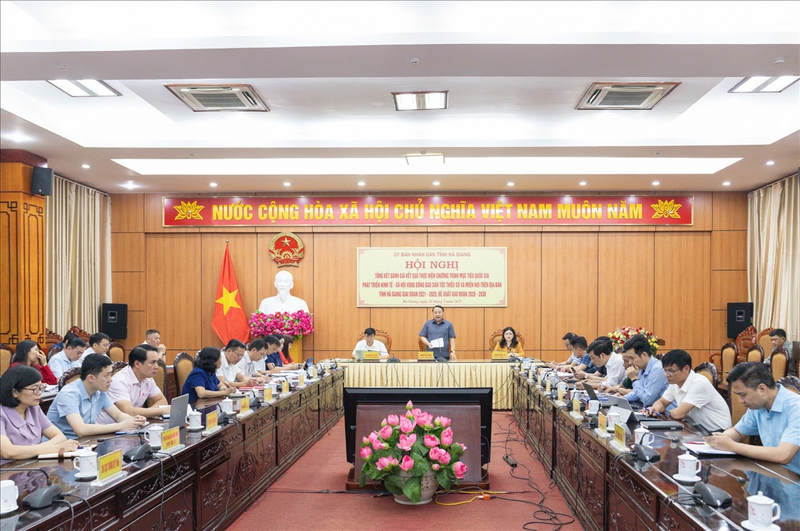 Chủ tịch UBND tỉnh Hà Giang,Phan Huy Ngọc chủ trì Okvip69 Đăng ký cá cược tổng kết đánh giá kết quả thực hiện Chương trình mục tiêu quốc gia phát triển Okvip - liên minh giải trí #1 thế giới hà nội - xã hội vùng dân tộc thiểu số và miền núi giai đoạn I, từ năm 2021 - 2025