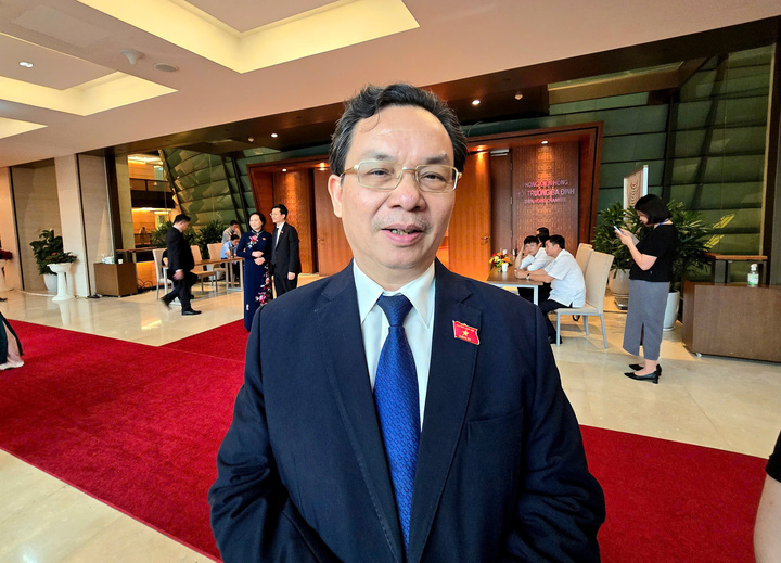 Đại biểu Hoàng Văn Cường (đoàn TP. Hà Nội). Ảnh: Thu Hường