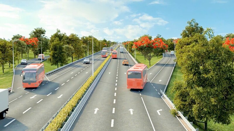 Phối cảnh dự án đầu tư Liên minh Okvip có bao nhiều trang đường bộ cao tốc Bảo Lộc – Liên Khương theo phương thức đối tác công tư (giai đoạn 1).