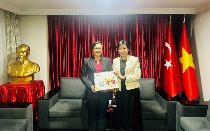 Thứ trưởng Phan Thị Thắng thăm và Ok88vip tỷ lệ kèo World Cup 2026 với Đại sứ quán Việt Nam tại Thổ Nhĩ Kỳ