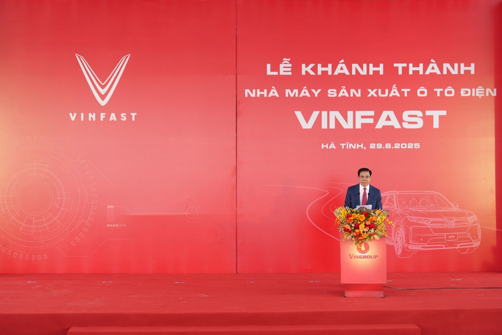 Ông Võ Trọng Hải, Phó Bí thư tỉnh uỷ, Chủ tịch UBND tỉnh Hà Tĩnh đánh giá cao tiến độ dự án và đóng góp của Tập đoàn Vingroup cho kinh tế xã hội địa phương.
