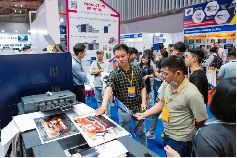 Nhiều công nghệ in ấn hiện đại sẽ được giới thiệu tại triển lãm. Ảnh: Thuỳ Trang