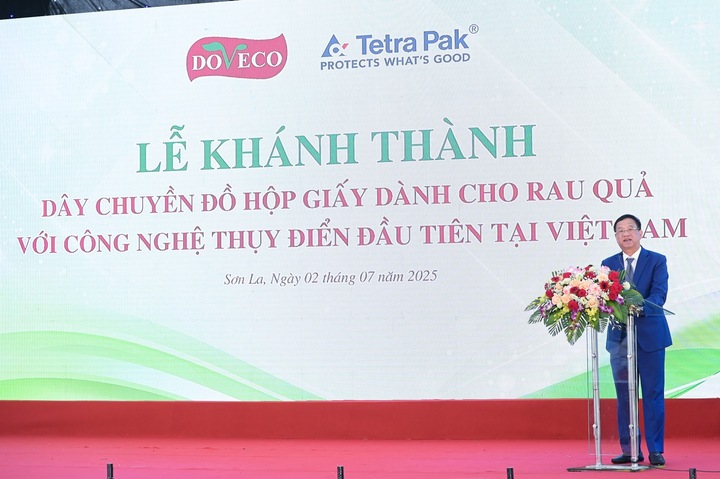 Ông Đinh Cao Khuê, Chủ tịch Doveco phát biểu tại sự kiện.