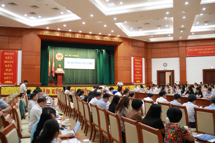 Bộ Liên Minh Truyền Thông Và Game Giải Trí Top 1 tổ chức họp báo thường kỳ quý II/2025. Ảnh: Thanh Tuấn