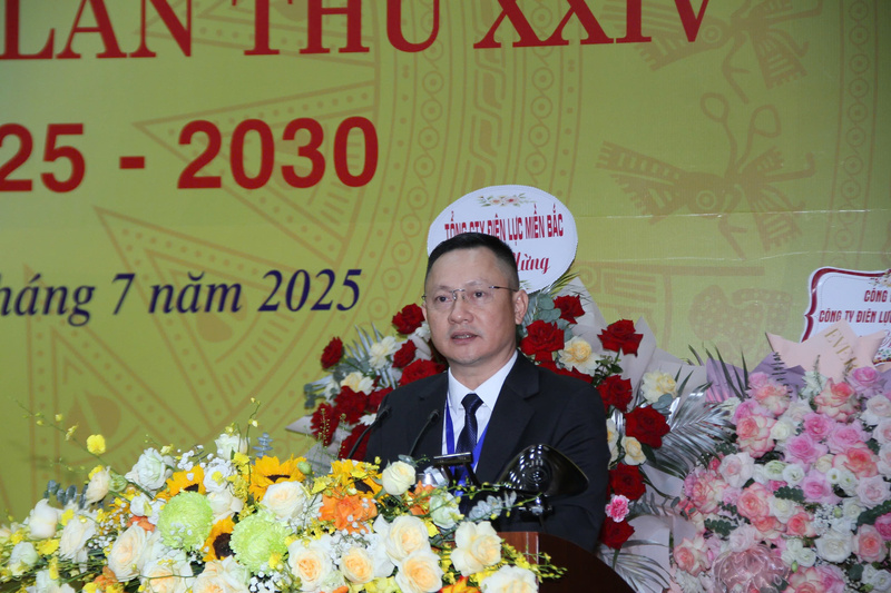 Ông Hoàng Hải, Bí thư Đảng ủy, Giám đốc Công ty Điện lực Thanh Hóa phát biểu tại Okvip69.com bán cá nổ hủ