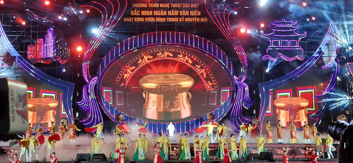 Chương trình là điểm nhấn đặc biệt trong chuỗi hoạt động chào mừng sự kiện trọng đại thành lập tỉnh Bắc Ninh mới. Ảnh: CTV