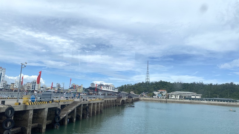 Bến tàu khách tại đặc khu Cô Tô, tỉnh Quảng Ninh. Ảnh: Thu Anh
