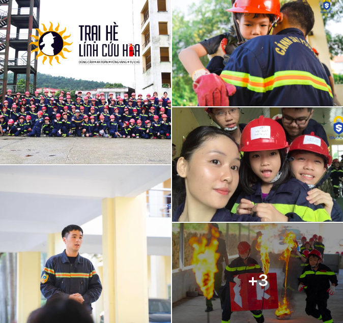 Các khóa trại hè được quảng cáo trên mạng xã hội. Ảnh chụp màn hình