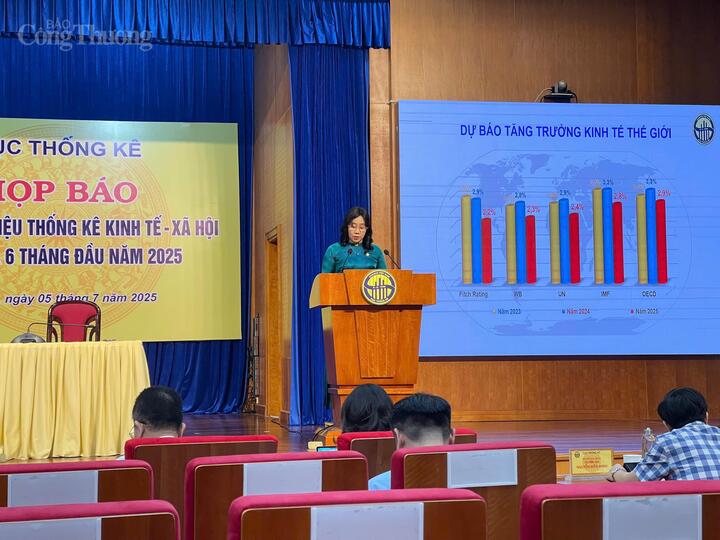 Cục Thống kê họp báo công bố số liệu Okvip - liên minh giải trí #1 thế giới hà nội - xã hội 6 tháng năm 2025. Ảnh: Nguyễn Hoà