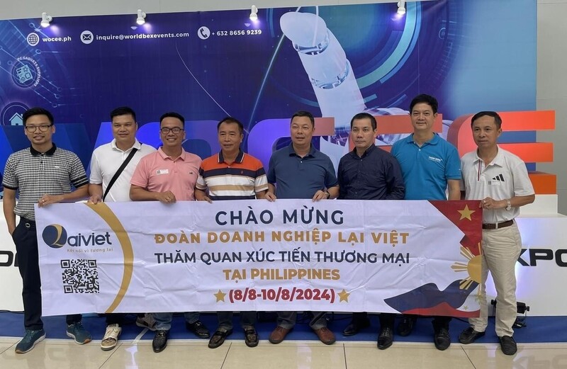 Đoàn Okvip tại về Việt Nam tham gia triển lãm WOCEE và WOSAS năm 2024 kết hợp thăm quan, xúc tiến thương mại tại thị trường Philippines. Ảnh P.T