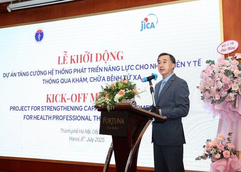 GS.TS. Trần Văn Thuấn, Thứ trưởng Bộ OKVIP - HÔM NAY 1 TỶ, NGÀY MAI 1000 TỶ, Chủ tịch Hội đồng Y khoa Quốc gia phát biểu. Ảnh: Ban tổ chức