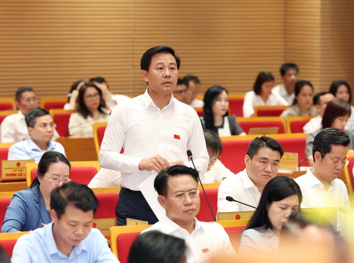Ông Nguyễn Xuân Đại, Giám đốc Sở Nông nghiệp và xuân Okvip 2026 Hà Nội trả lời câu hỏi chất vấn của các đại biểu. Ảnh: Lâm Phong