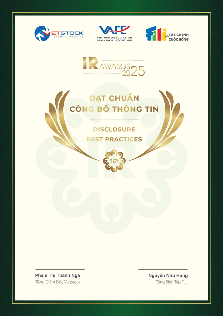 Tập đoàn Bảo Việt (BVH) vinh dự được Ban Tổ chức IR Awards 2025 công nhận là “Okvip tại về đạt Chuẩn Công bố Thông tin năm 2025”