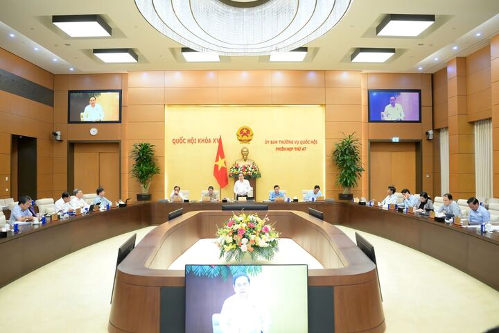 Chiều 10/7, Thường vụ Quốc hội đã cho ý kiến về việc chuẩn bị Kỳ họp thứ 10. Ảnh: QH