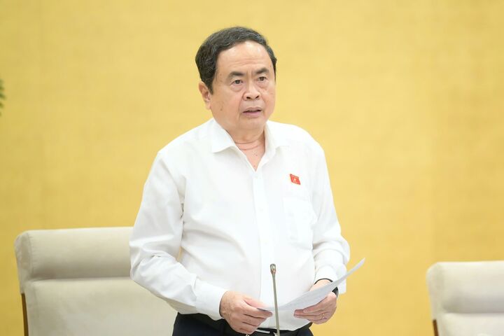 Chủ tịch Quốc hội Trần Thanh Mẫn phát biểu chỉ đạo. Ảnh: QH